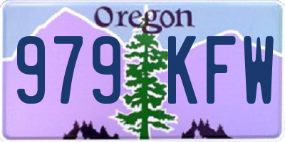 OR license plate 979KFW