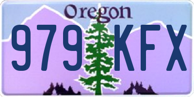 OR license plate 979KFX