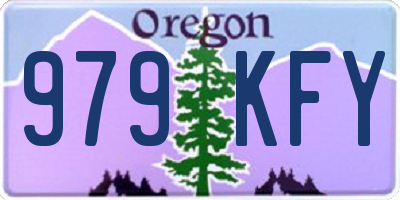 OR license plate 979KFY