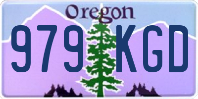 OR license plate 979KGD