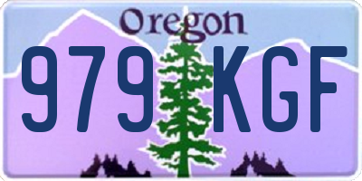OR license plate 979KGF