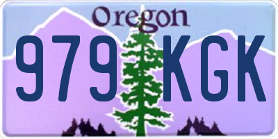OR license plate 979KGK