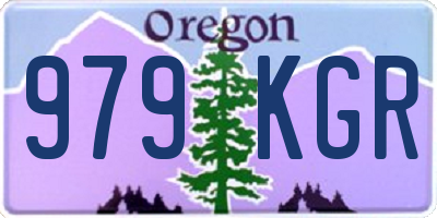 OR license plate 979KGR