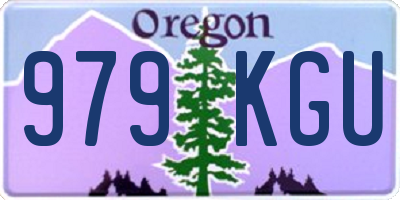 OR license plate 979KGU