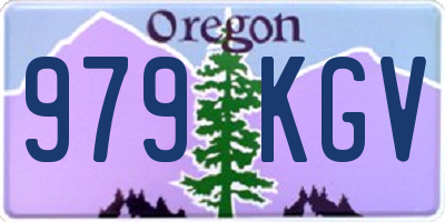 OR license plate 979KGV