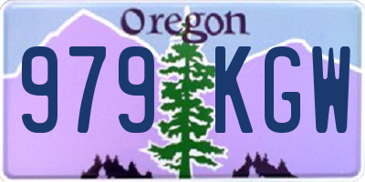 OR license plate 979KGW