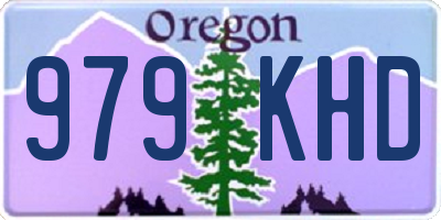 OR license plate 979KHD