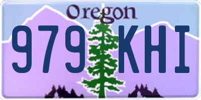 OR license plate 979KHI