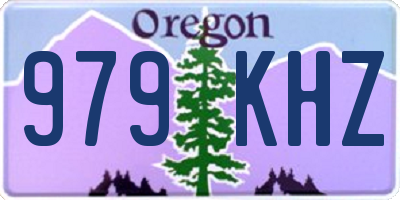 OR license plate 979KHZ