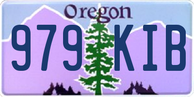OR license plate 979KIB