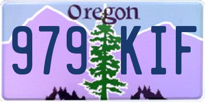 OR license plate 979KIF