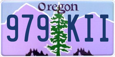 OR license plate 979KII