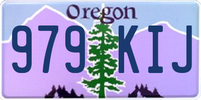OR license plate 979KIJ