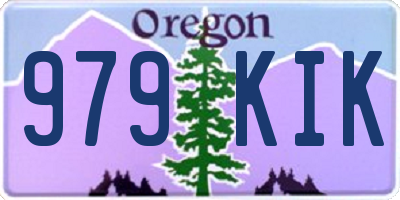 OR license plate 979KIK