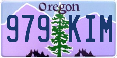 OR license plate 979KIM