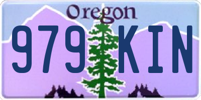 OR license plate 979KIN