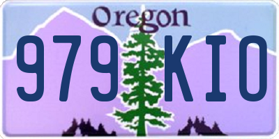 OR license plate 979KIO