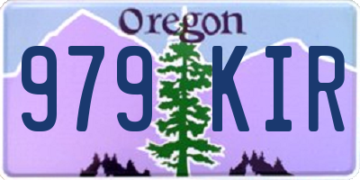 OR license plate 979KIR