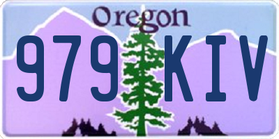 OR license plate 979KIV