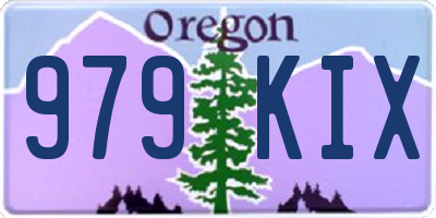 OR license plate 979KIX