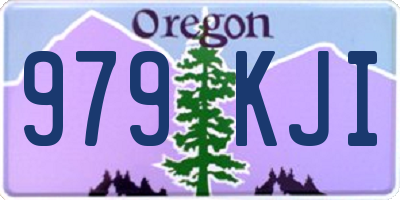 OR license plate 979KJI