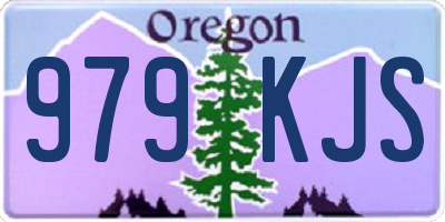 OR license plate 979KJS