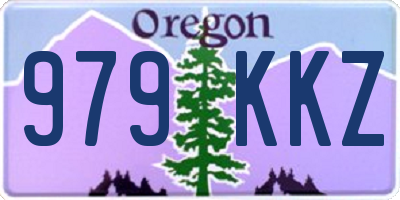 OR license plate 979KKZ