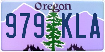OR license plate 979KLA