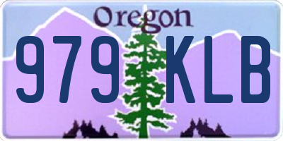OR license plate 979KLB