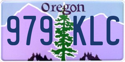 OR license plate 979KLC