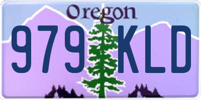 OR license plate 979KLD