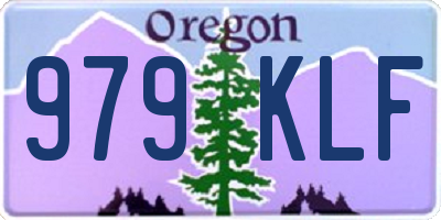 OR license plate 979KLF