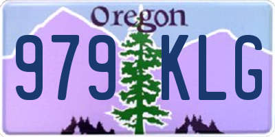 OR license plate 979KLG