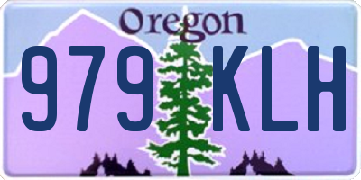 OR license plate 979KLH