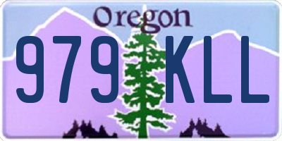 OR license plate 979KLL