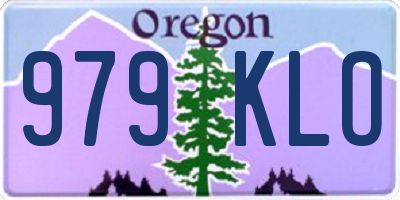 OR license plate 979KLO