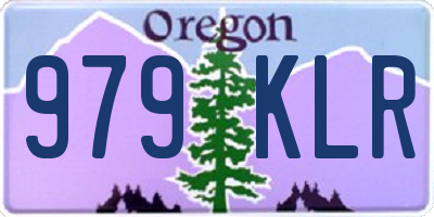 OR license plate 979KLR