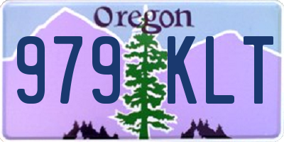 OR license plate 979KLT