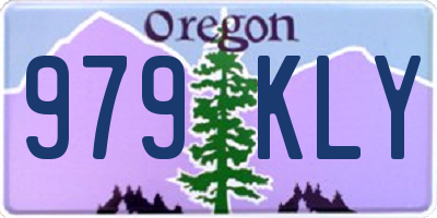 OR license plate 979KLY