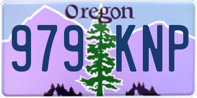 OR license plate 979KNP