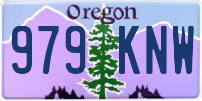 OR license plate 979KNW