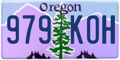 OR license plate 979KOH