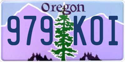 OR license plate 979KOI