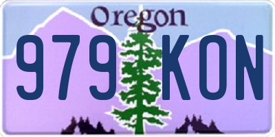 OR license plate 979KON