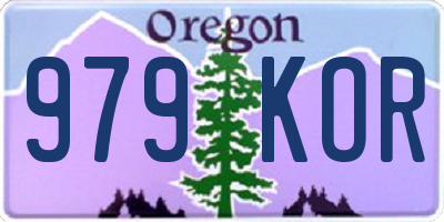 OR license plate 979KOR