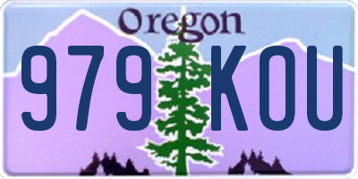 OR license plate 979KOU