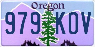 OR license plate 979KOV