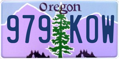 OR license plate 979KOW