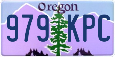 OR license plate 979KPC