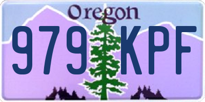 OR license plate 979KPF